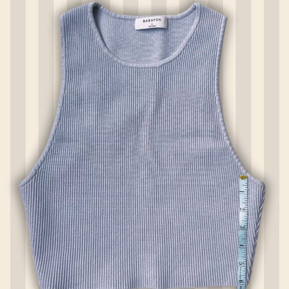 Babaton sculpt knit high neck tank — Size L - Picture 4 of 4